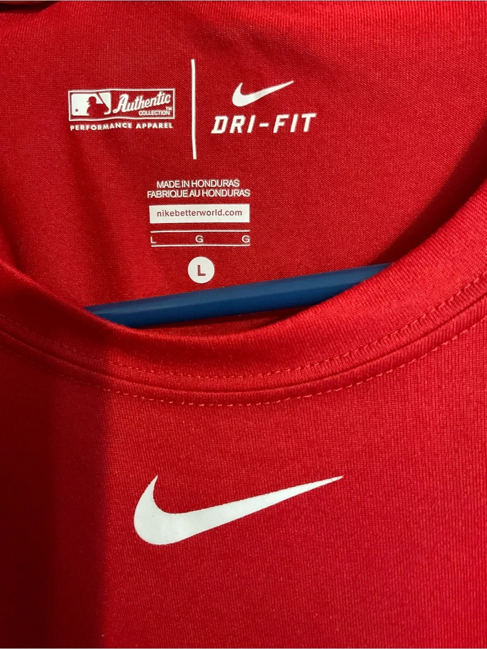 Nike Red & Majestic Gray Minnesota Twins Baseball Tees - Large